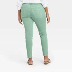 Women's Mid-Rise Skinny Stretch Ankle Jeans - Universal Thread™ Green -Universal Thread GUEST 02295fe7 328c 4c15 b26b d58c66e981dc
