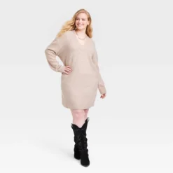 Women's Long Sleeve Tunic Mini Sweater Dress - Universal Thread™ -Universal Thread GUEST 05995cf4 3e13 4b94 835b d7050c2aaf45