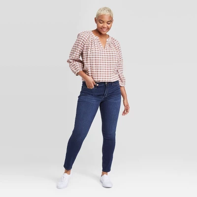 Women's Mid-Rise Skinny Jeans - Universal Thread™ Blue 9 Women's Mid-Rise Skinny Jeans - Universal Thread™ Blue - Image 7