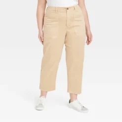 Women's High-Rise Barrel Leg Pants - Universal Thread™ -Universal Thread GUEST 0cac59a1 e572 471a aaf4 fba56598d58e