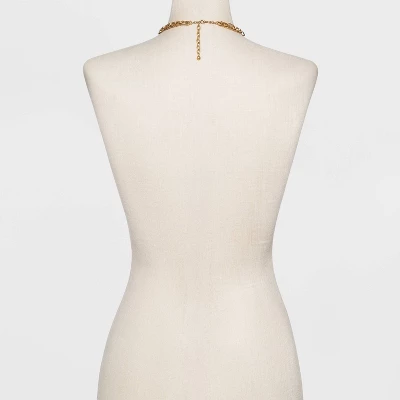 Disc Charm And Chain Layered Necklace - Universal Thread™ Gold 3 Disc Charm And Chain Layered Necklace - Universal Thread™ Gold - Image 2