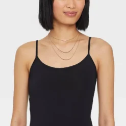 Semi-Precious Pearl And Stars Station Necklace Set 3pc - Universal Thread⢠Gold