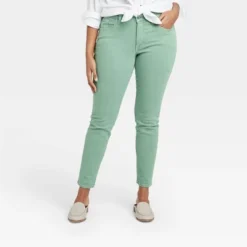 Women's Mid-Rise Skinny Stretch Ankle Jeans - Universal Thread™ Green -Universal Thread GUEST 1c93e9a4 5345 4b24 b5de a0e91d3f6615