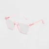 Women's Shiny Plastic Square Blue Light Filtering Glasses - Universal Thread™ Light Pink -Universal Thread GUEST 26c62a75 cda0 42af 9fca afa926729445 1