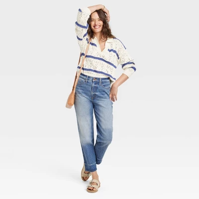 Women's Super-High Rise Vintage Straight Jeans - Universal Thread™ Medium Wash 4 Women's Super-High Rise Vintage Straight Jeans - Universal Thread™ Medium Wash - Image 2