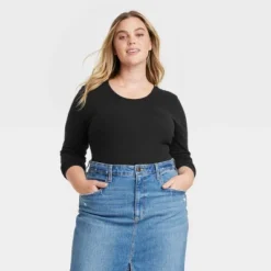 Women's Slim Fit Long Sleeve T-Shirt - Universal Thread™ -Universal Thread GUEST 3664093d 4690 4b61 a7bf b59b4bd4984c