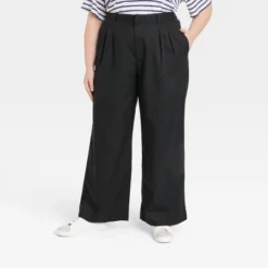 Women's High-Rise Loose Fit Pleated Chino Pants - Universal Thread™ -Universal Thread GUEST 3f67c256 b756 4936 8339 90afb0b2fcab