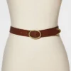 Women's Oval Center Bar Belt - Universal Thread™ Cognac -Universal Thread GUEST 424b5955 e8a1 483d a663 d2542537e843
