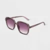 Women's Shiny Plastic Square Sunglasses- Universal Thread™ Purple -Universal Thread GUEST 451e2197 6584 4ee5 8f64 b224912ef028
