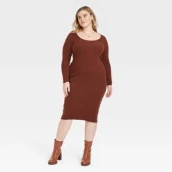 Women's Long Sleeve Midi Sweater Dress - Universal Thread™ -Universal Thread GUEST 46d9e0c7 9bc6 4e21 98bc dde3724fc9be