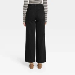 Women's High-Rise Wide Leg Jeans - Universal Thread⢠Black