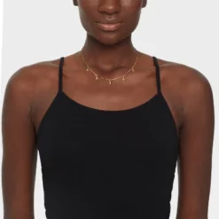 Bar Link Butterfly Charm Station Necklace - Universal Thread™ Gold