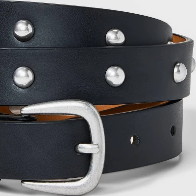 Women's Studded Belt - Universal Thread™ Black S 4 Women's Studded Belt - Universal Thread™ Black S - Image 2