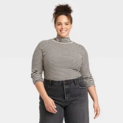 Women's Shrunken Rib Turtleneck Pullover Sweater - Universal Thread™ -Universal Thread GUEST 74f3d2f4 c503 47ac aa2e 4d69b718b688