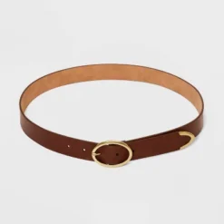 Women's Oval Center Bar Belt - Universal Thread™ Cognac -Universal Thread GUEST 82cd95ae f825 425c 9e25 3db910b76071