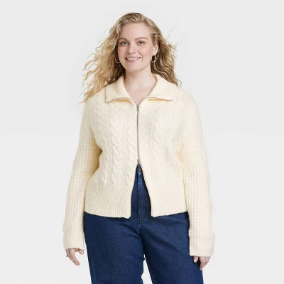 Women's Zip-Up Cardigan - Universal Thread™ 5 Women's Zip-Up Cardigan - Universal Thread™ - Image 3