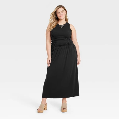Women's Knit Midi Ruched Dress - Universal Thread™ 5 Women's Knit Midi Ruched Dress - Universal Thread™ - Image 3
