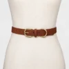 Women's Double Harness Metal Loop Belt - Universal Thread™ Cognac -Universal Thread GUEST 93af415d 4918 49e4 b3ac 683f99f6a28a