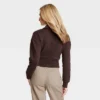 Women's Cropped Quarter Zip Sweatshirt - Universal Thread™ -Universal Thread GUEST a4292b88 7a01 4167 822a bc66ca12a9ca