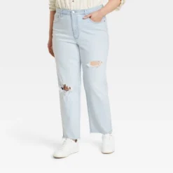 Women's High-Rise 90's Distressed Straight Jeans - Universal Thread™ 8 Women's High-Rise 90's Distressed Straight Jeans - Universal Thread™ -Universal Thread GUEST a4ee42ad 40de 4600 a6e6 2d0670d5e98e