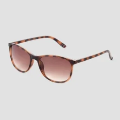 Women's Tortoise Shell Print Surf Shade Sunglasses - Universal Thread™ Brown