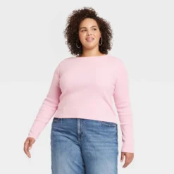 Women's Long Sleeve Shrunken Rib T-Shirt - Universal Thread™ -Universal Thread GUEST c840fbd2 23d6 401c 8d67 425d8c7a4e41