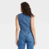 Women's Denim Vest - Universal Thread™ Blue Denim -Universal Thread GUEST ca5a822b 461f 466a 96b1 9501626b077a