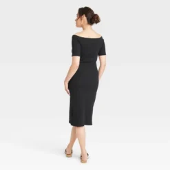 Women's Off Shoulder Midi Bodycon Dress - Universal Thread™