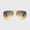 Women's Aviator Sunglasses - Universal Thread™ Gold -Universal Thread GUEST deda71e6 b5d6 4e07 9f56 eee3bc2a1995