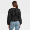 Women's Puff Long Sleeve Tie-Front Blouse - Universal Thread™ 2 Women's Puff Long Sleeve Tie-Front Blouse - Universal Thread™ -Universal Thread GUEST e7b5cb07 7a79 4752 887e e13c61af56ce