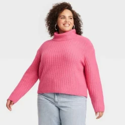 Women's Mock Turtleneck Cashmere-Like Pullover Sweater - Universal Thread™ -Universal Thread GUEST f5af5530 043d 439a 8981 f73db3a742a5