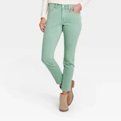 Women's Mid-Rise Skinny Stretch Ankle Jeans - Universal Thread™ Green -Universal Thread GUEST f75877ee bf1c 4c53 86ca 4fa9bf942023