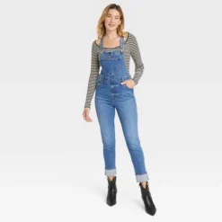 Women's Denim Overalls - Universal Thread™ Medium Wash -Universal Thread GUEST ff0d3626 c90e 4e24 ab4b 1ad8d64e7b1b